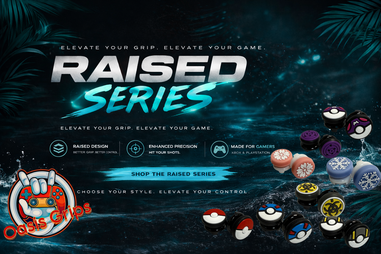 PS5 Raised Series Grips