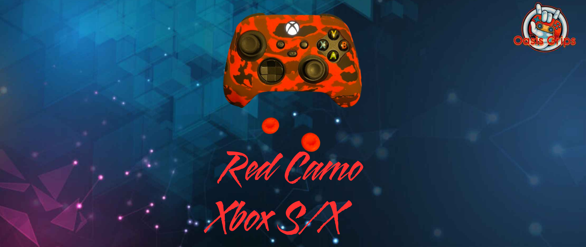 Xbox Red Camo Controller Skin