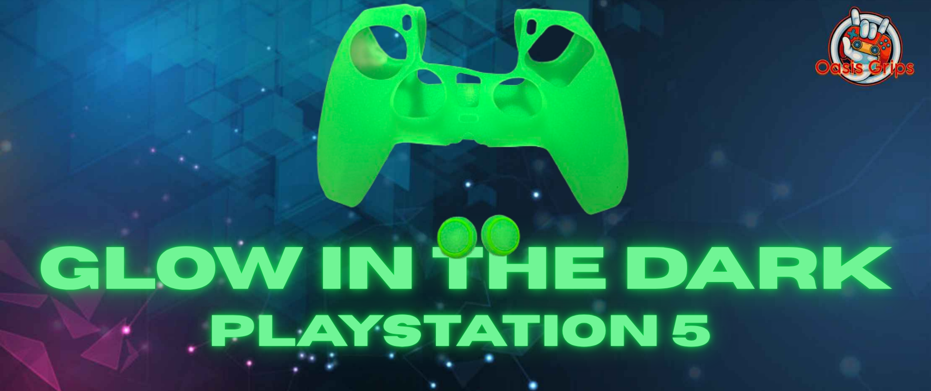 Glow In The Dark PS5 Controller Skin